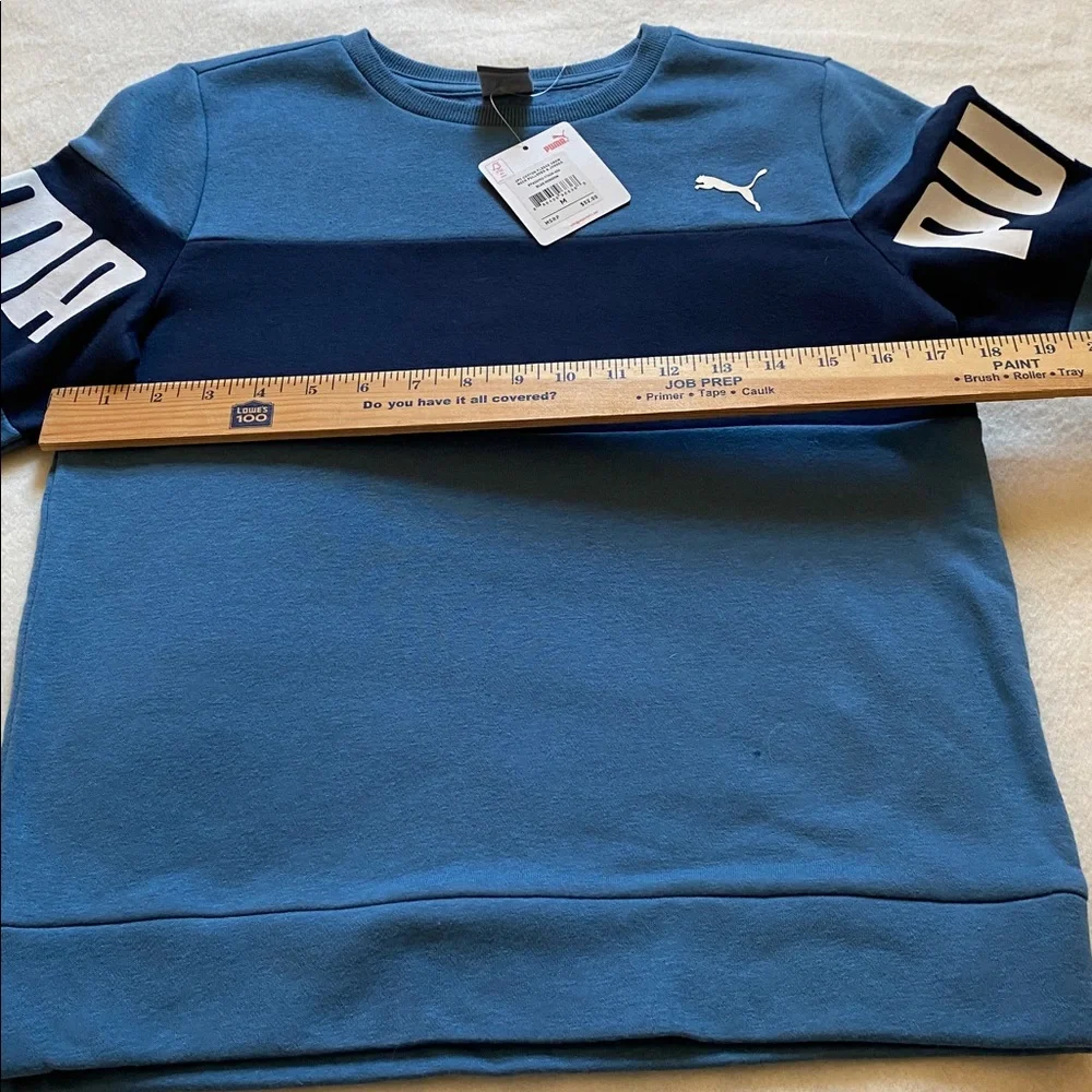 Boys puma set jogging jogger set blue spell out logo size medium 10 12 new - Picture 9 of 11